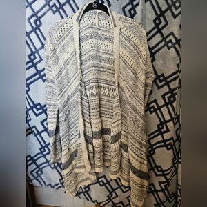 Free People Knit Front Waterfall Cardigan Size L